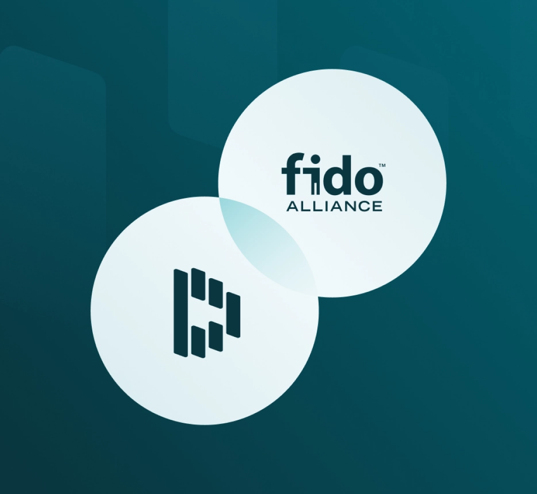 Dashlane and FIDO alliance logos featured within overlapping circles