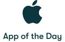 Apple store App of the Day badge