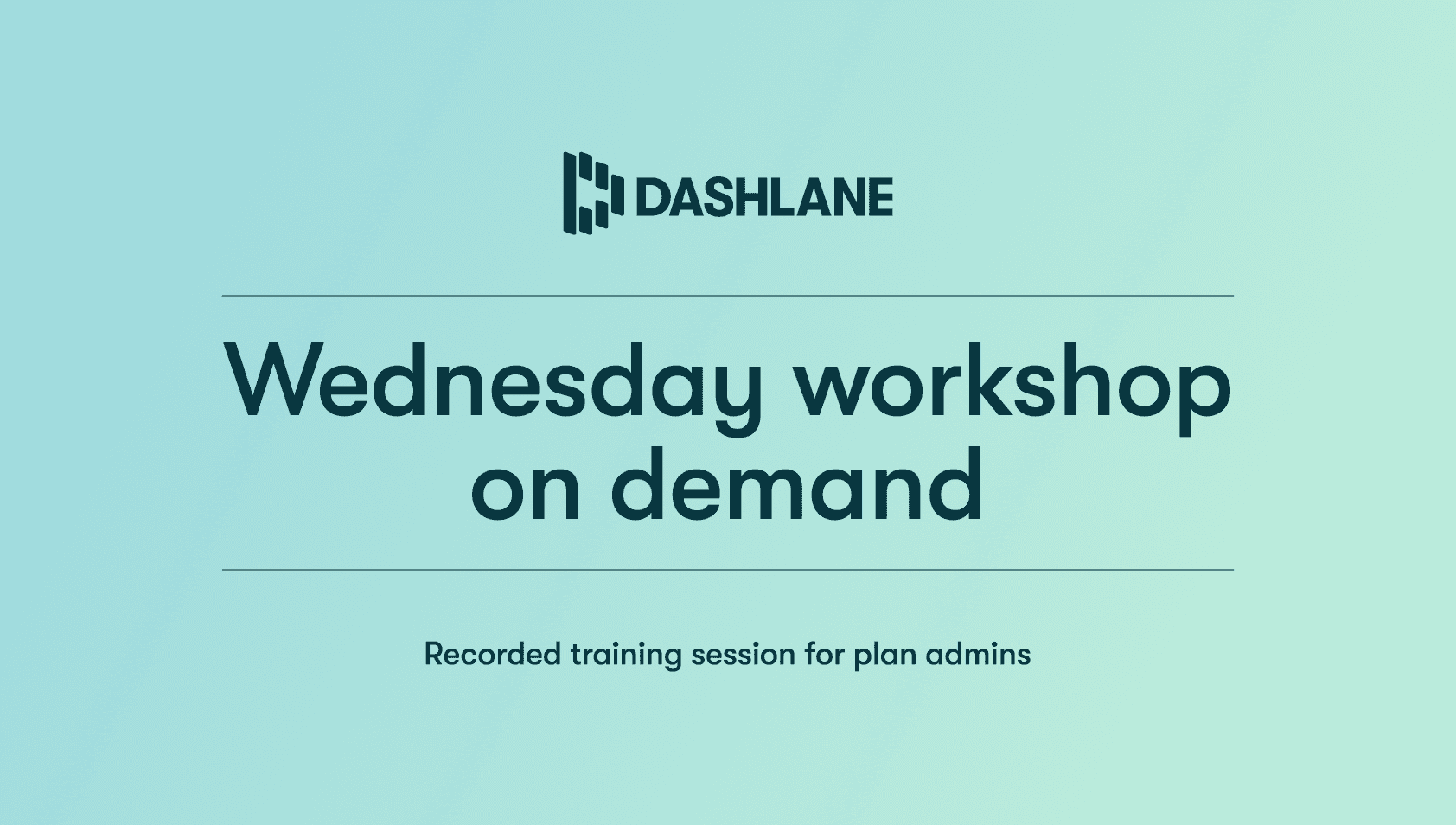A green and blue background with three blue slanted rectangles in the middle. A white Dashlane logo is overlaid on top.