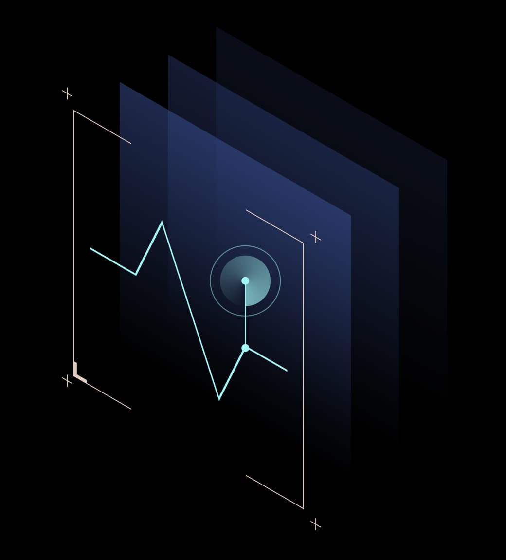 Illustration of company-wide monitoring and credential risk detection.