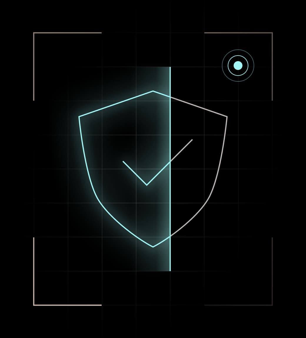 Icon of a shield and checkmark, representing Omnix security policies.