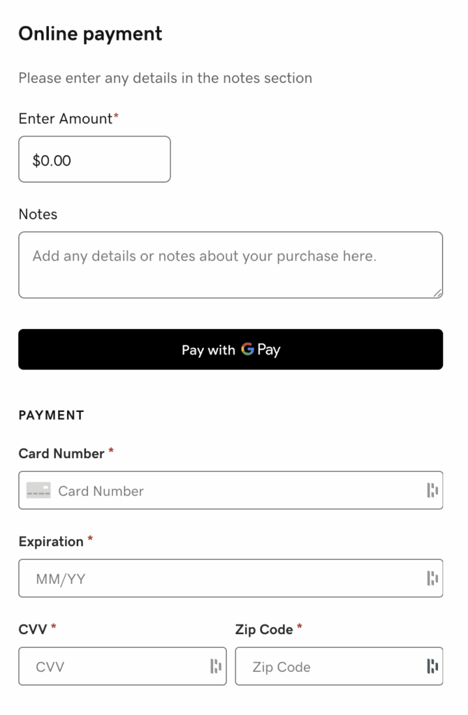A screenshot of a real phishing payment form used to trick users into entering sensitive information demonstrates how convincing credential harvesting forms can be. Form fields include Card Number, Expiration, CVV, and Zip Code.