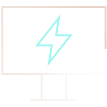 icon monitor with flash on it