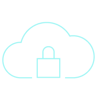 cloud with lock icon