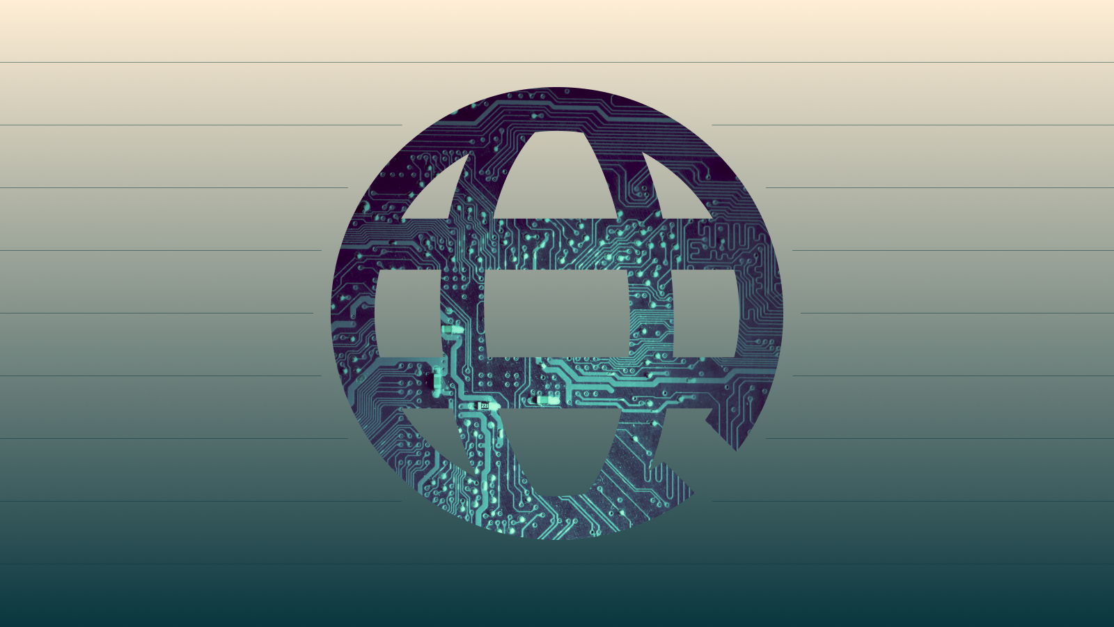 globe icon with gradient background