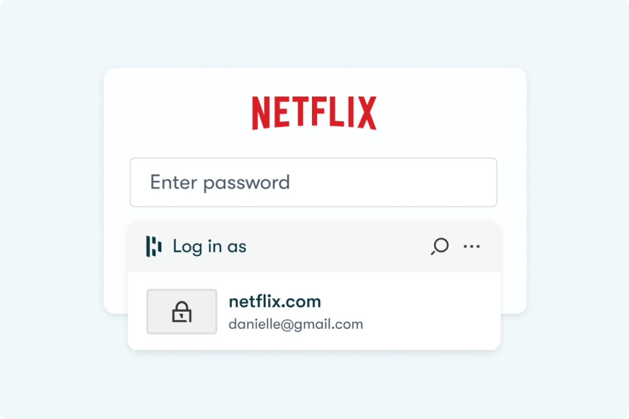 Example of password autofill prompt