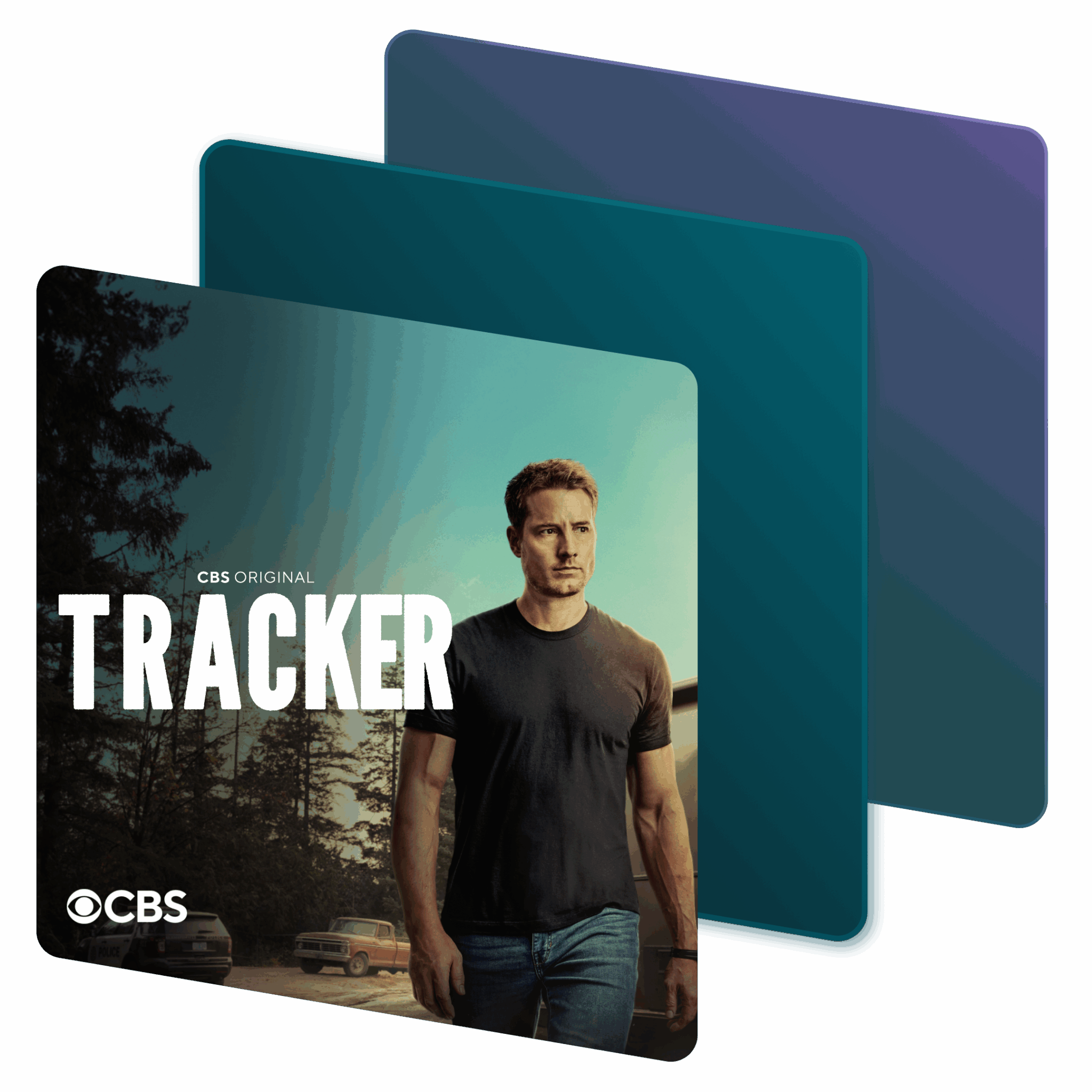 A character from the 2025 CBS original television show Tracker in a Dashlane-branded frame.