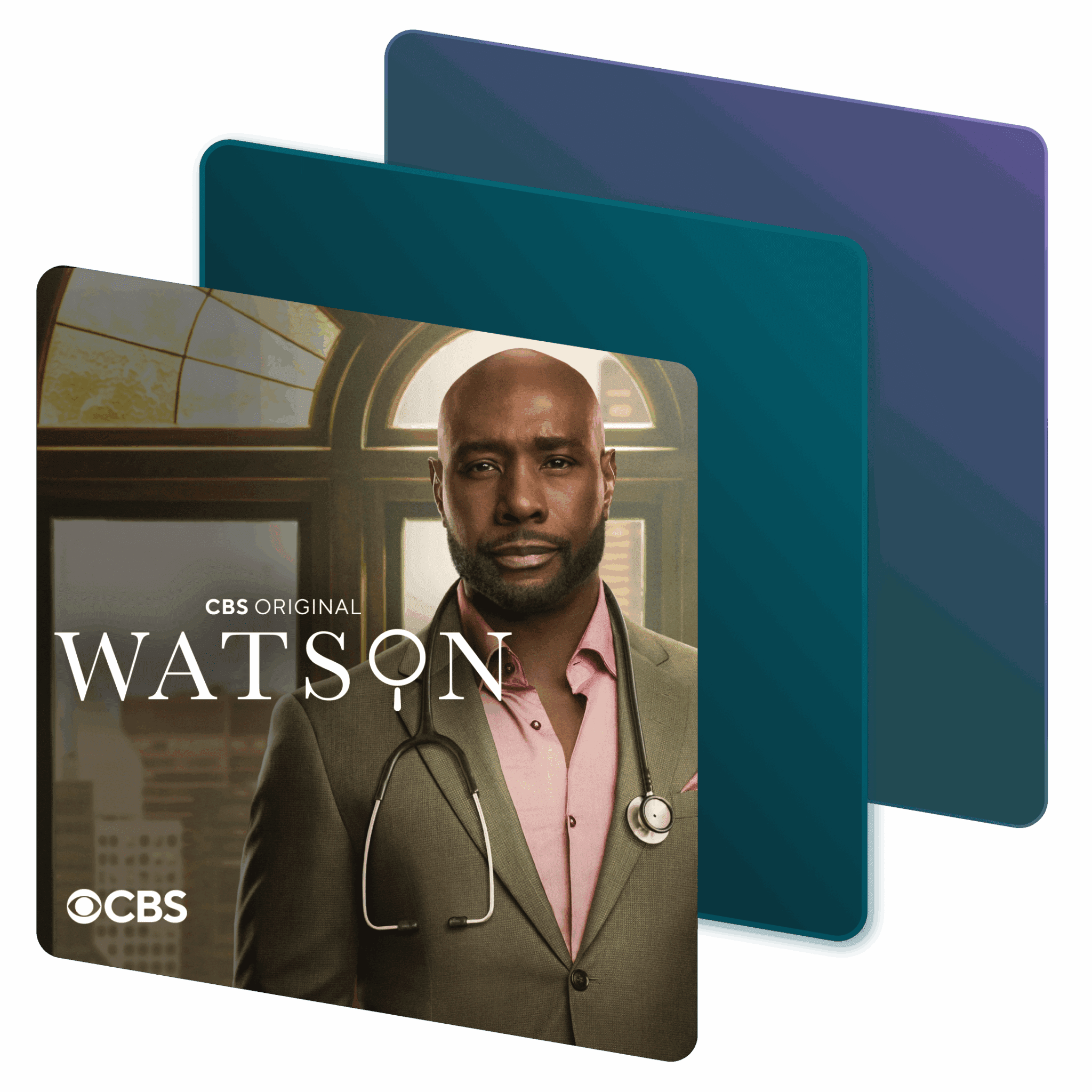 Watson from the 2025 CBS original television show in a Dashlane-branded frame.