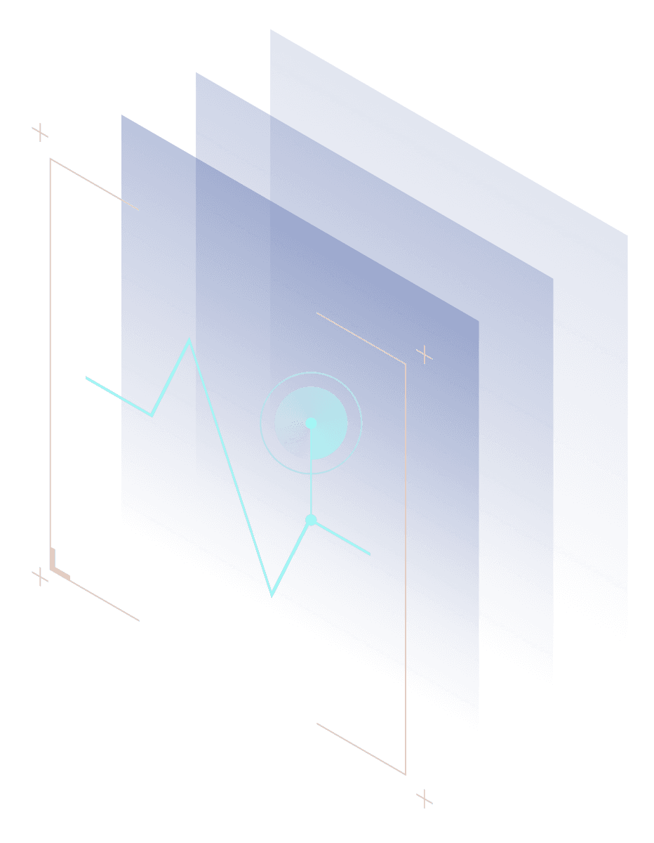 Illustration of company-wide monitoring and credential risk detection.