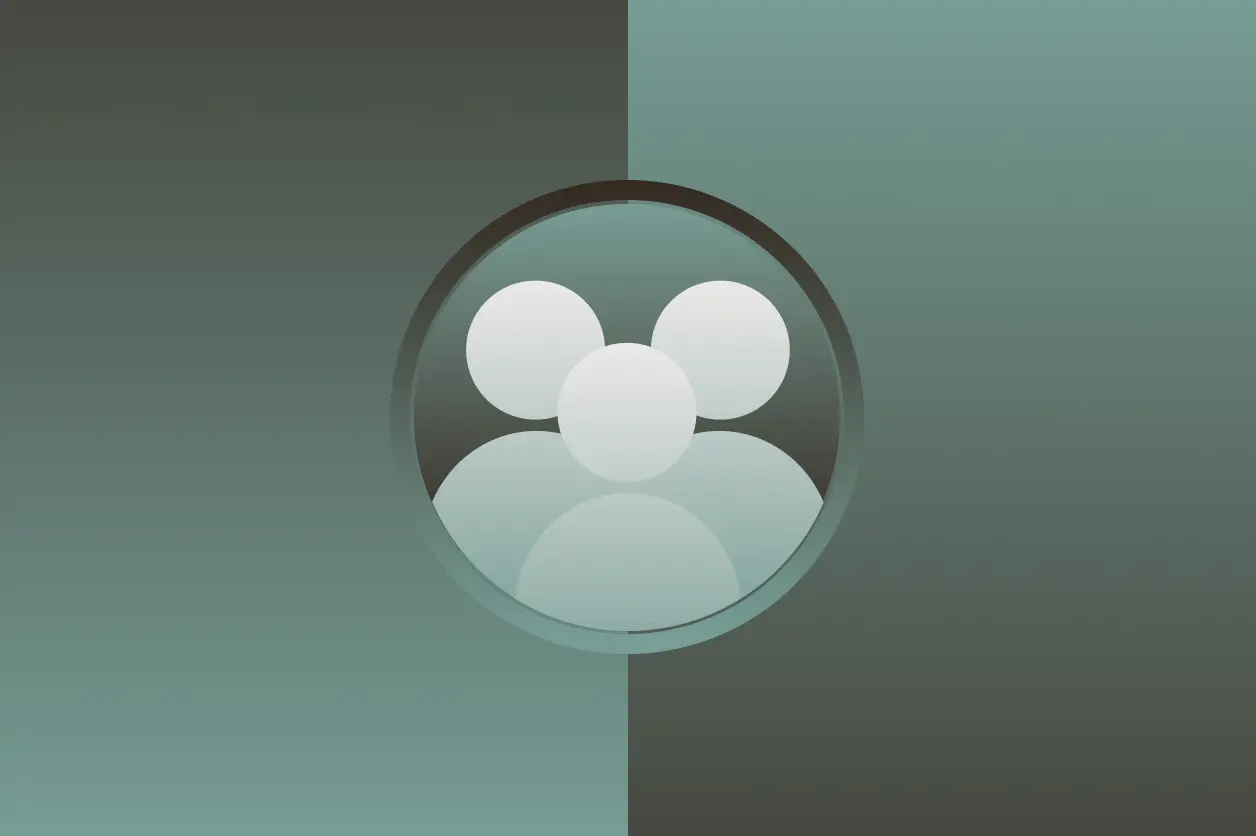 A green and blue background with three blue slanted rectangles in the middle. A white Dashlane logo is overlaid on top.