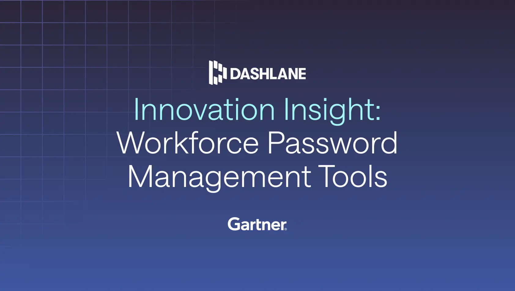 A green and blue background with three blue slanted rectangles in the middle. A white Dashlane logo is overlaid on top.