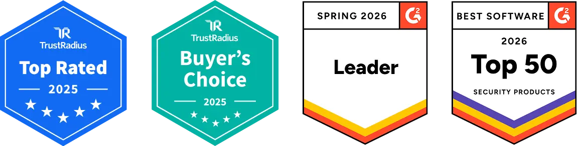 Badges for top rated, buyer's choice, leader and top 50