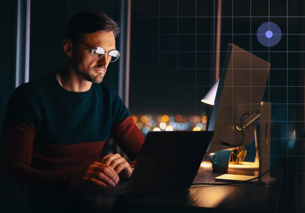 Person Looking at computer
